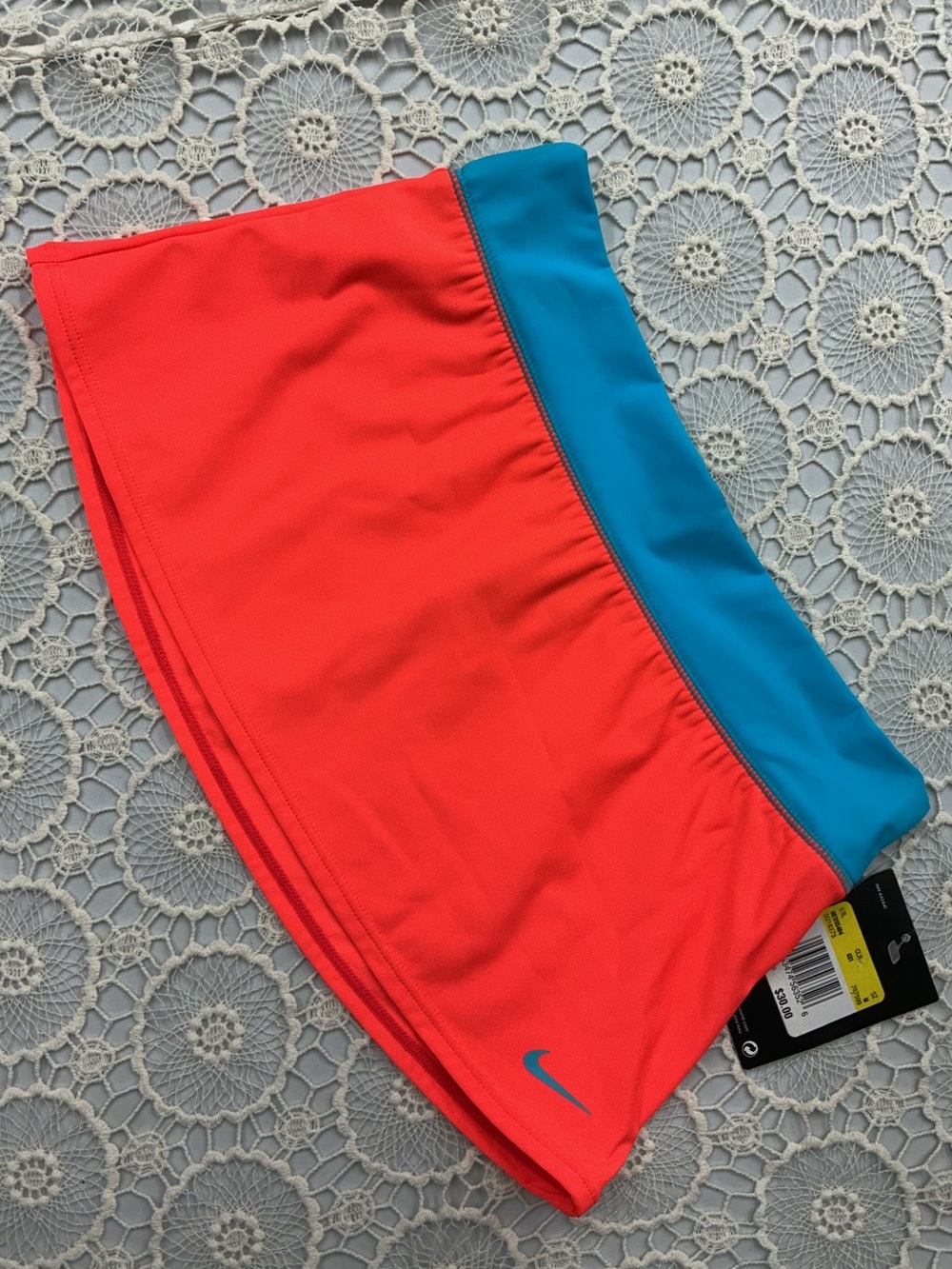 Grills Nike Coral and Turquoise Swimsuit Coverup
